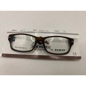 Marche Eyeglasses H8013 C3 Designer Demo Lens Brown 50-16-135